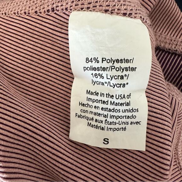 Beyond Yoga Leggings Womens Small Pink Ribbed Gym Workout Athletic - Picture 3 of 6